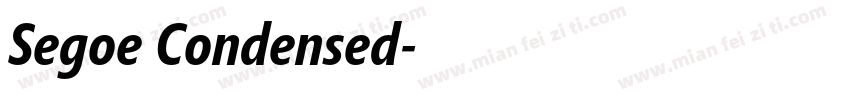Segoe Condensed字体转换